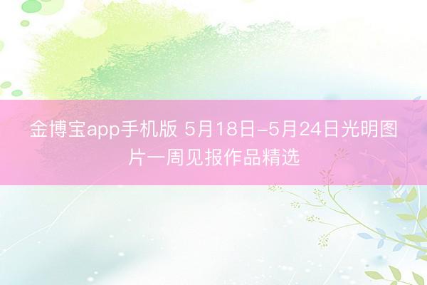 金博宝app手机版 5月18日-5月24日光明图片一周见报作品精选